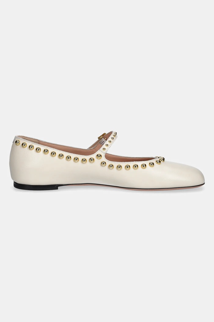 Δερμάτινες μπαλαρίνες Bally WA051Z.VT934.U101 μπεζ SS25