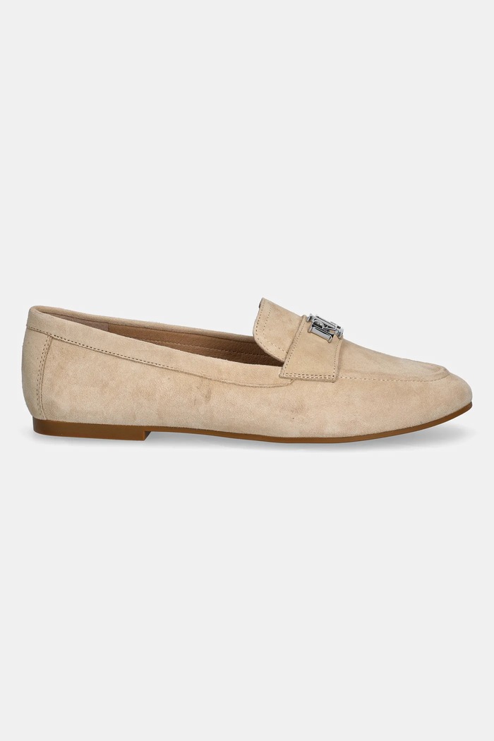 Semišové mokasíny Lauren Ralph Lauren Averi III 802946809010.101 béžová AW25