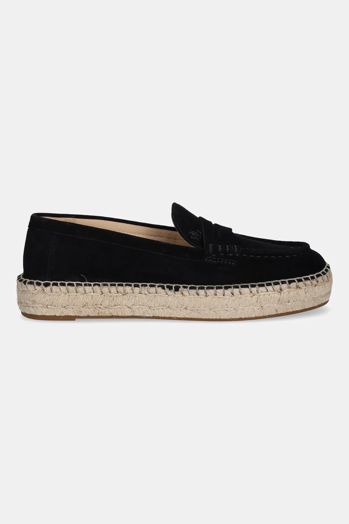 Εσπαντρίγιες σουέτ Lauren Ralph Lauren Luize Loafer 802953958003.001 μαύρο SS25