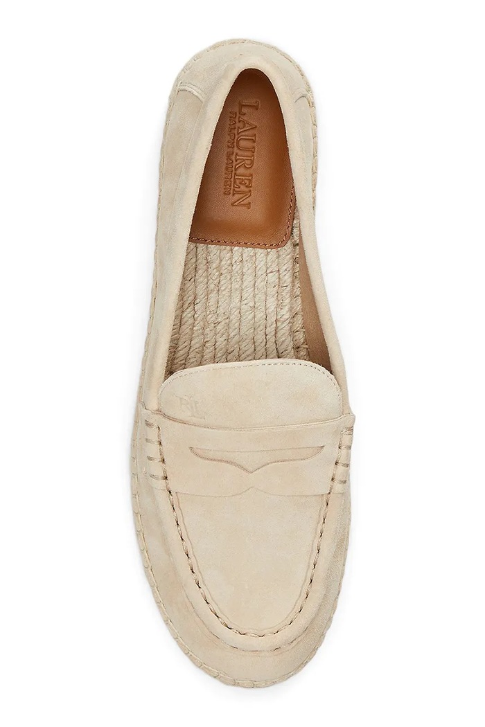 Obutev Espadrile iz semiša Lauren Ralph Lauren Luize Loafer 802953958007.101 bež