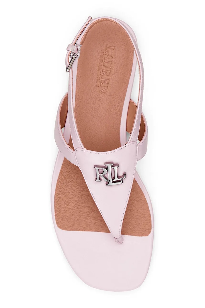 Obuwie Lauren Ralph Lauren sandały skórzane Everley 802959146008.650 różowy