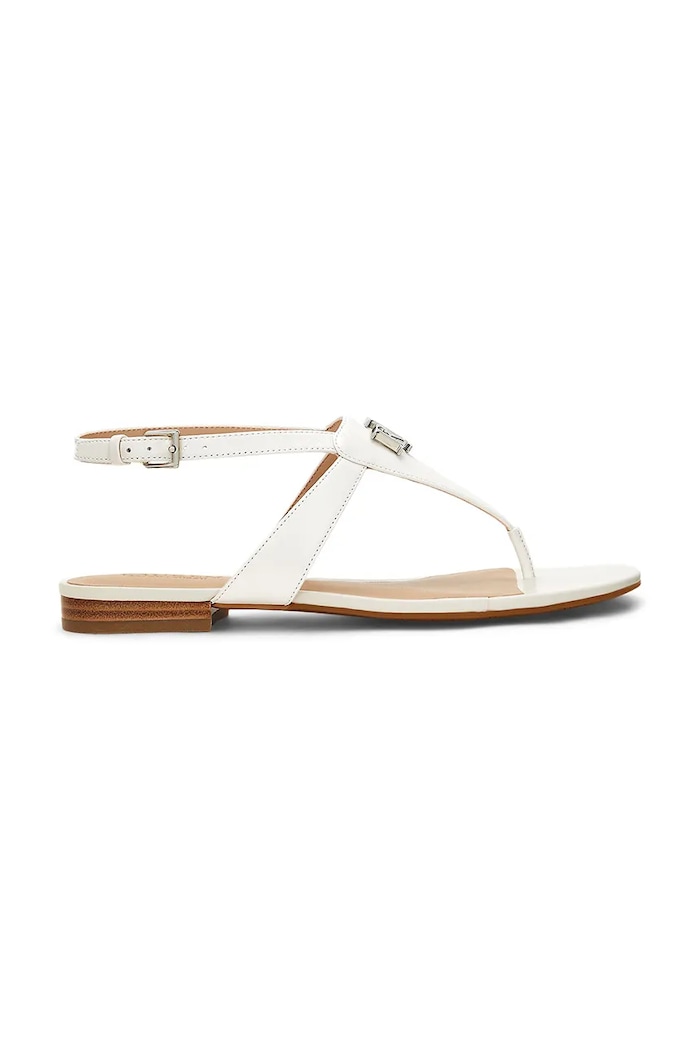 Kožené sandále Lauren Ralph Lauren Everley usňová koža béžová 802959146009.100
