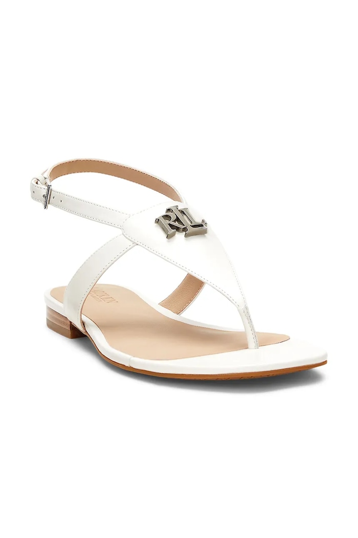 Kožené sandále Lauren Ralph Lauren Everley 802959146009.100 béžová SS25