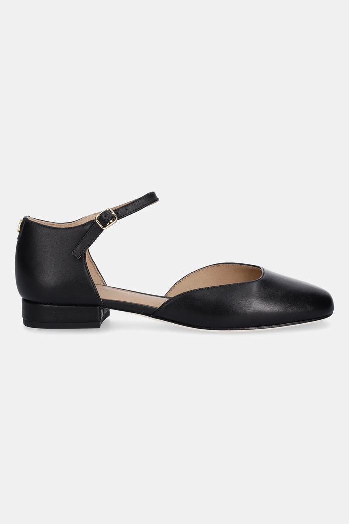 Кожени обувки с дебел ток Lauren Ralph Lauren Emellie Mj 802961793001.001 черен SS25