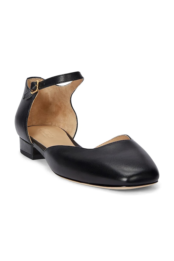 Lauren Ralph Lauren czółenka skórzane Emellie Mj 802961793001.001 czarny SS25