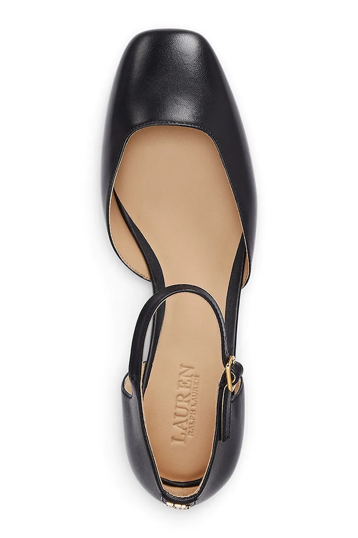 Obuwie Lauren Ralph Lauren czółenka skórzane Emellie Mj 802961793001.001 czarny