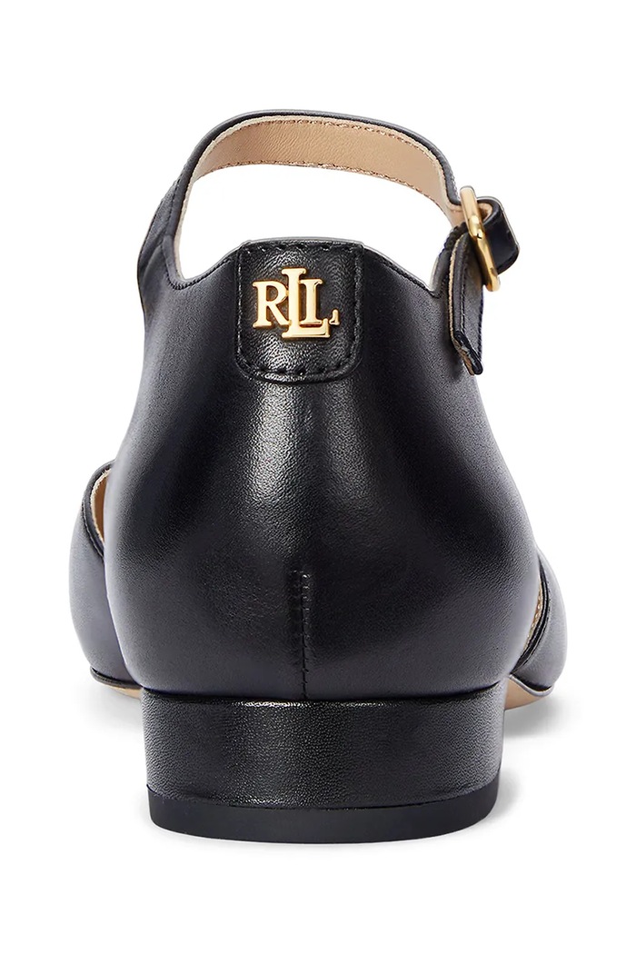 Lauren Ralph Lauren pantofi de piele Emellie Mj negru 802961793001.001
