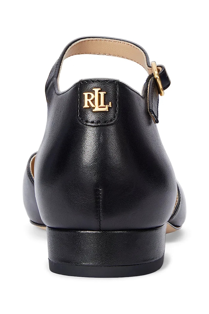 Lauren Ralph Lauren czółenka skórzane Emellie Mj czarny 802961793001.001