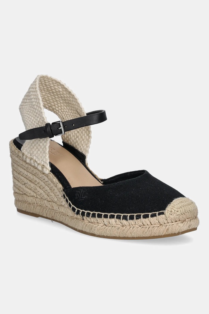 Espadrile Lauren Ralph Lauren Robby tekstil crna 802961836001.001