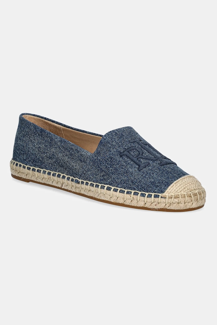 Espadrilky Lauren Ralph Lauren Cameryn Lg 2 plochý tmavomodrá 802966864001.400