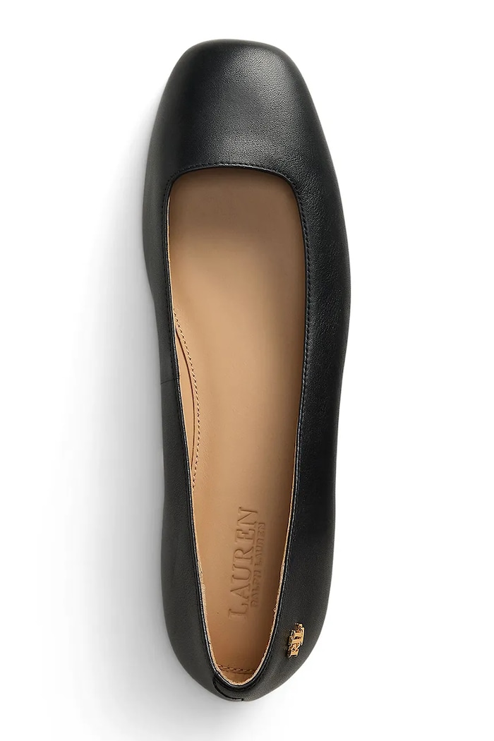 Взуття Шкіряні балетки Lauren Ralph Lauren Emellie Bllt 802970534001.001 чорний