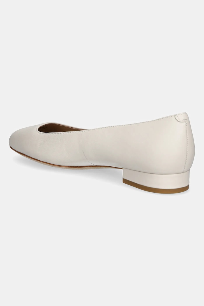 Boty Kožené baleríny Lauren Ralph Lauren Emellie Bllt 802970534003.100 béžová