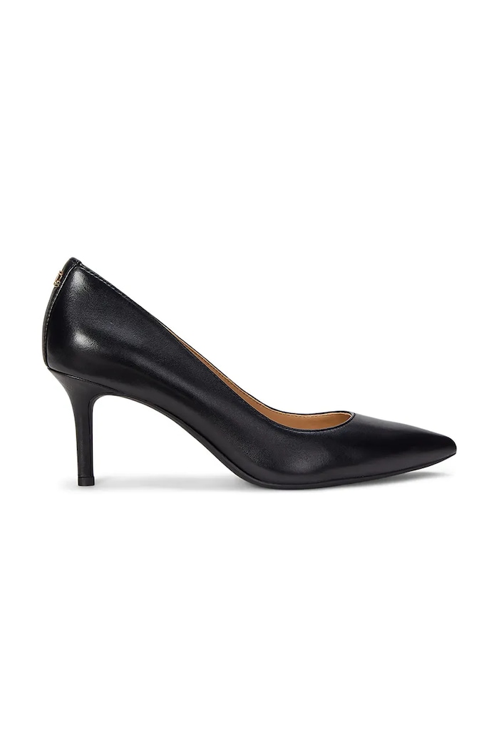 Lauren Ralph Lauren Kožené lodičky Lauren Ralph Lauren Lanette černá 802972023001.001