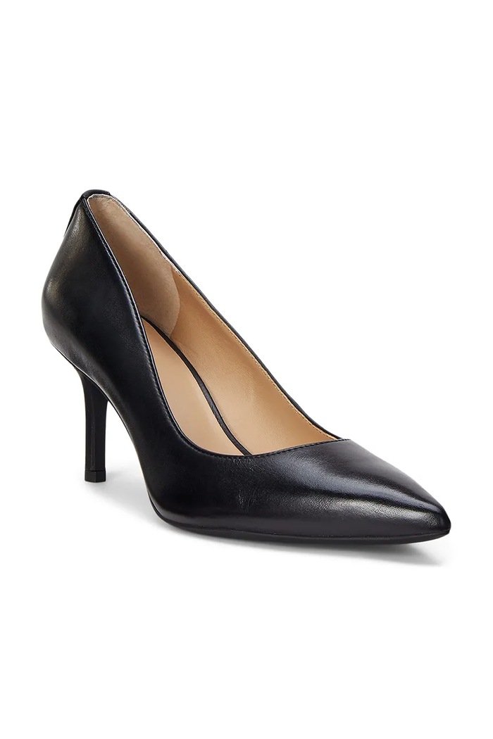 Lauren Ralph Lauren Kožené lodičky Lauren Ralph Lauren Lanette 802972023001.001 černá AW25