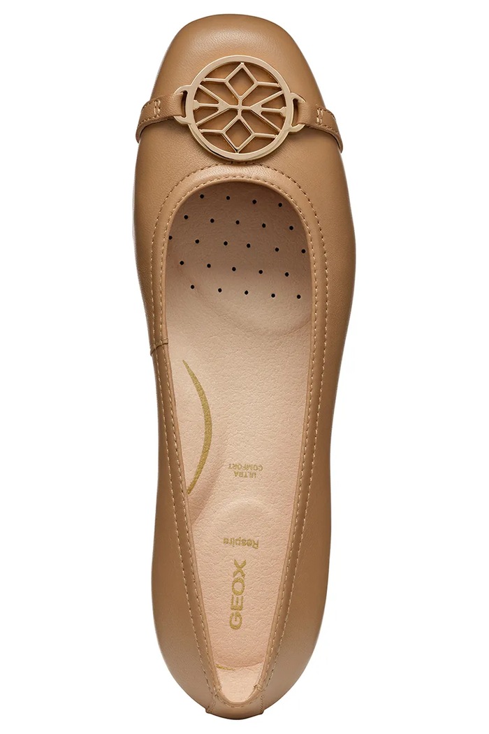 Geox balerini de piele D ANNYTAH D557NB.000TU.C5000 maro