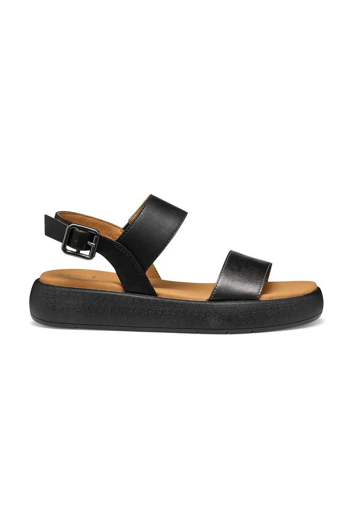 Sandali Geox D CAMALEI Imitacija zrnatega usnja črna D550NA.0NFBC.C1223