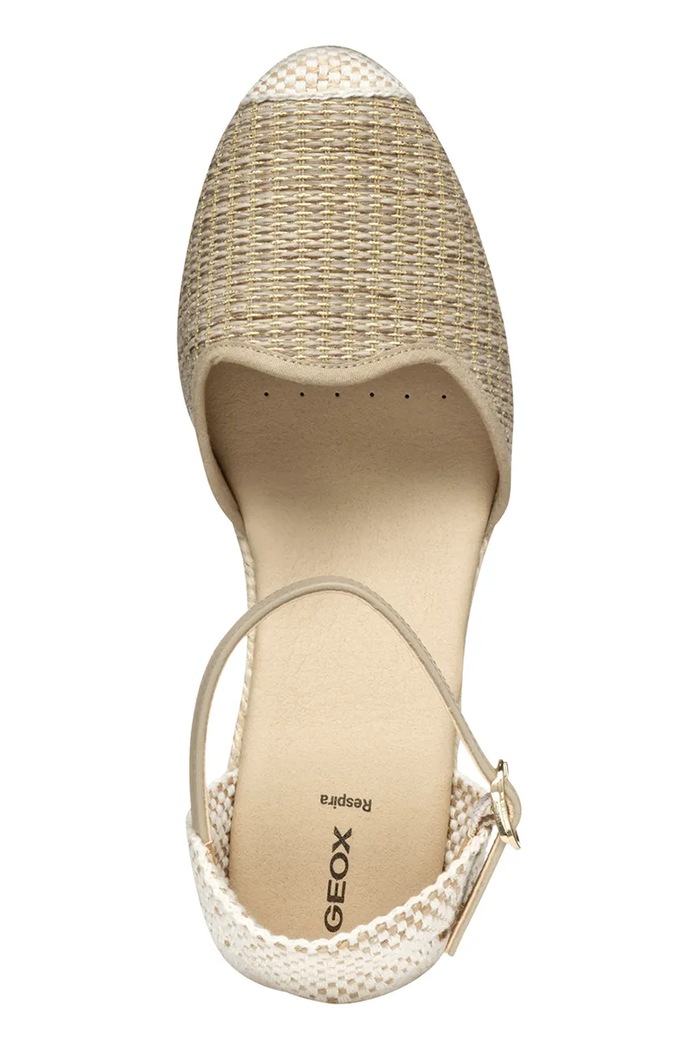 Espadrilky Geox D GELSA LOW D55NGE.01106.C6738 béžová