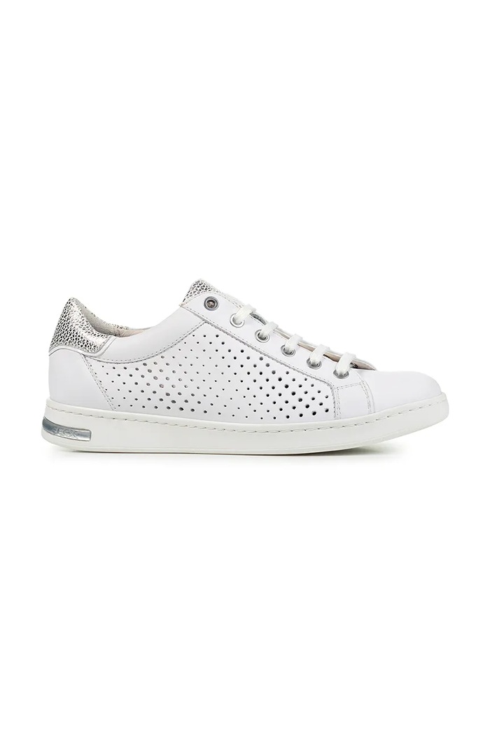 Geox sneakersy skórzane D JAYSEN płaska biały D151BB.085CF.C1Z1N