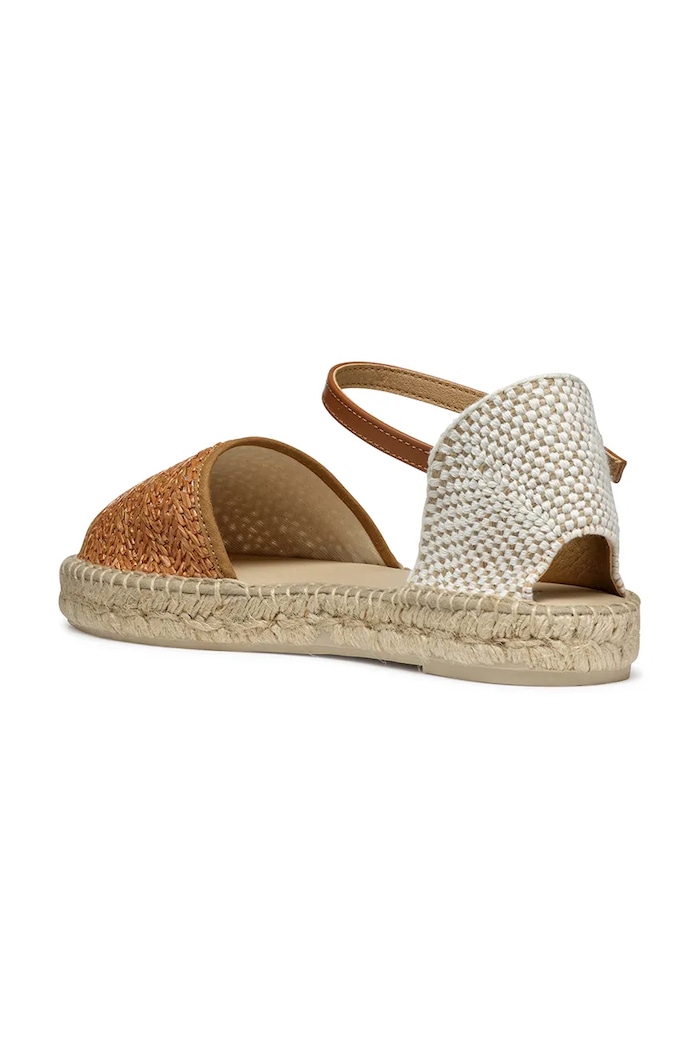 Espadrilky Geox D LAMPEDUSA hnedá D55V0B.02MLM.C5FH6