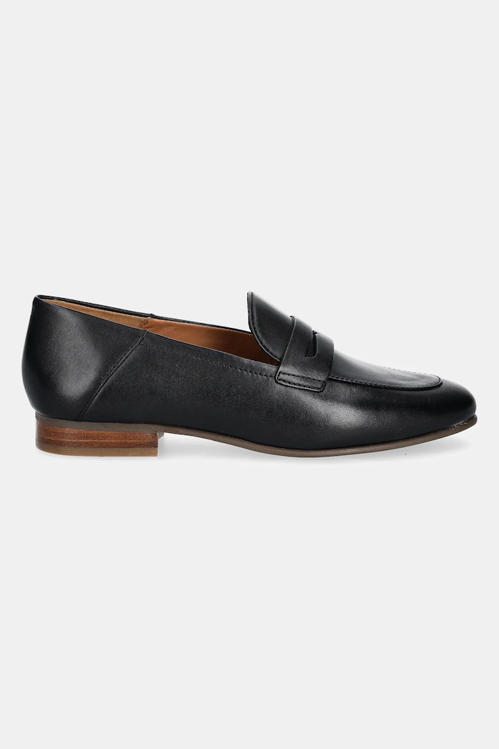 Geox mocasini de piele D MANTINEA D552EA.00085.C9999 negru SS25