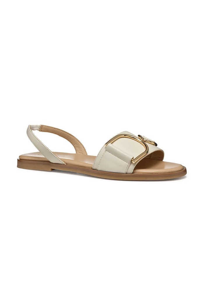 Kožené sandály Geox D NAILEEN D35SDA.000TU.C1122 béžová SS25