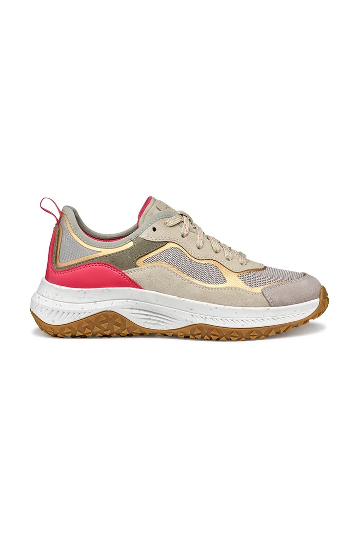 Sneakers boty Geox D OLIVIERA + GRIP textilní béžová D55VNA.0AS22.C5YH6