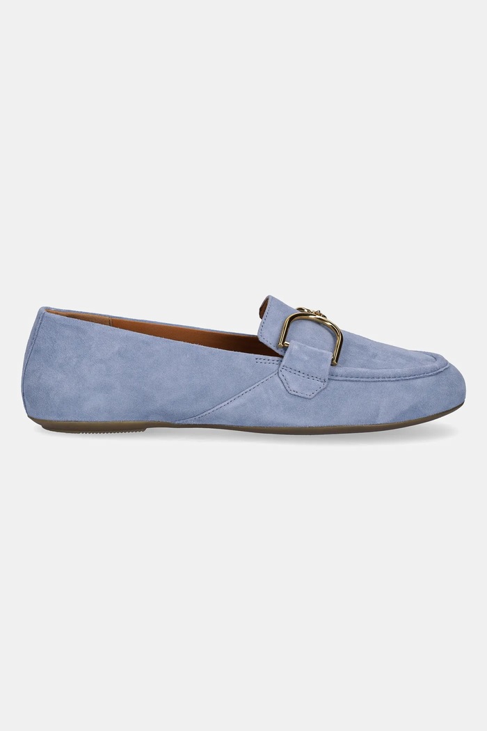 Geox mokasyny zamszowe D PALMARIA D45MUJ.00021.C4003 niebieski SS25