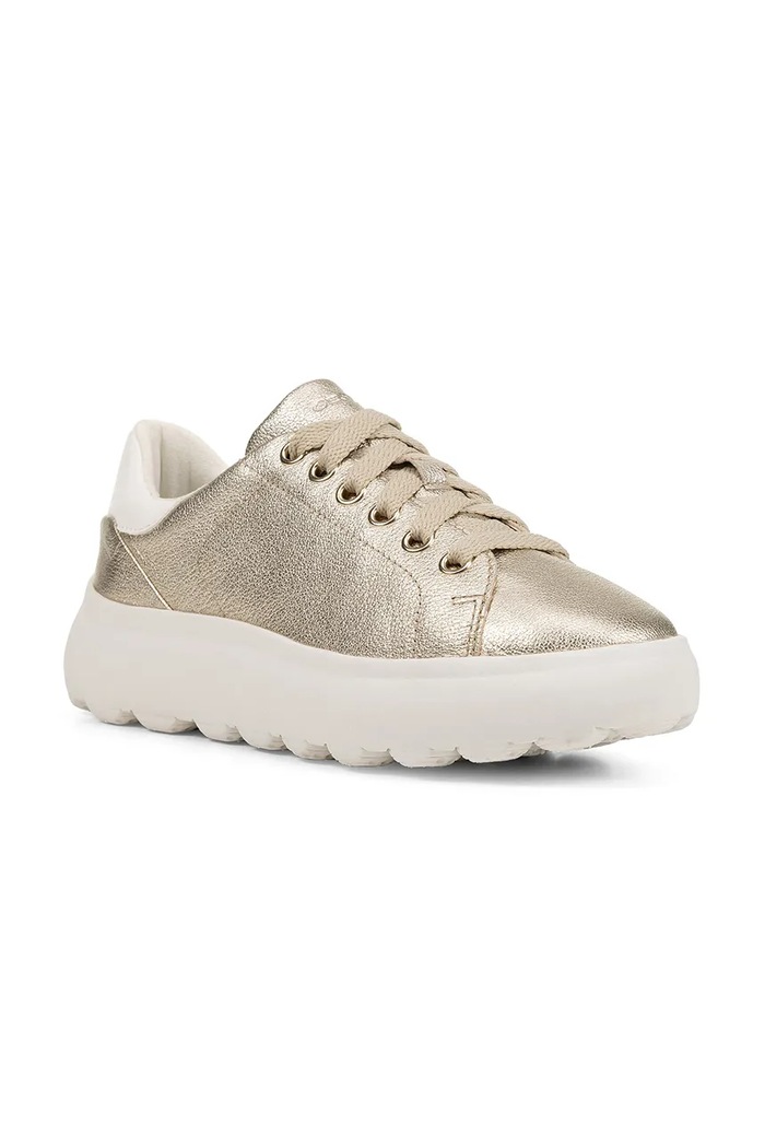 Geox Sneakersy skórzane D SPHERICA EC4.1 D45TCC.0BVBC.C2X1R złoty SS25
