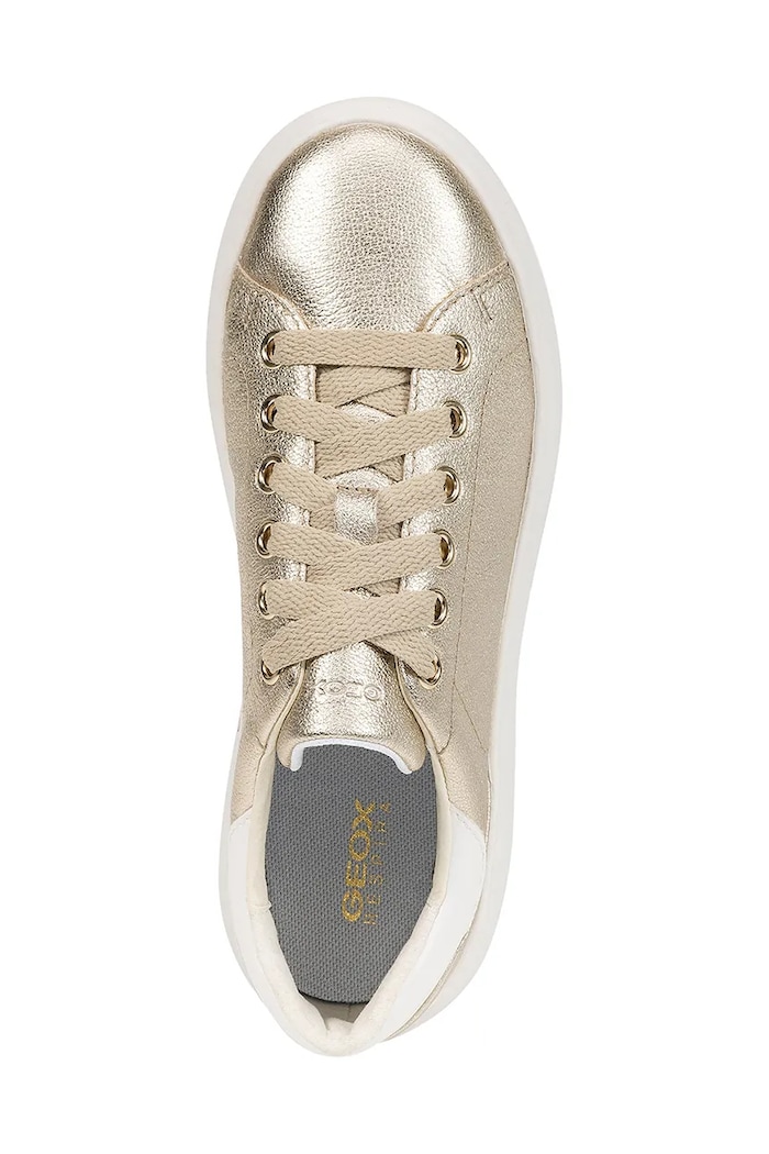 Sneakersy skórzane D SPHERICA EC4.1 Geox złoty D45TCC.0BVBC.C2X1R
