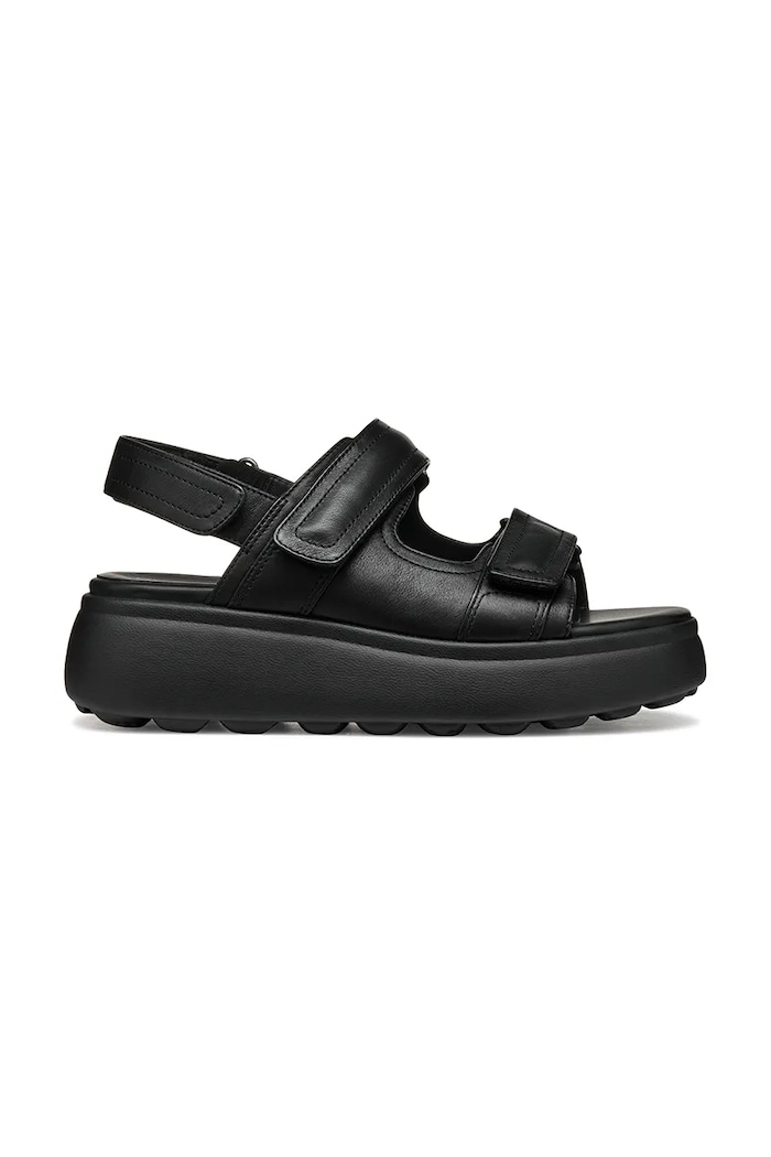 Кожени сандали Geox D SPHERICA EC4.1 S гладка кожа черен D55D4B.00085.C9999