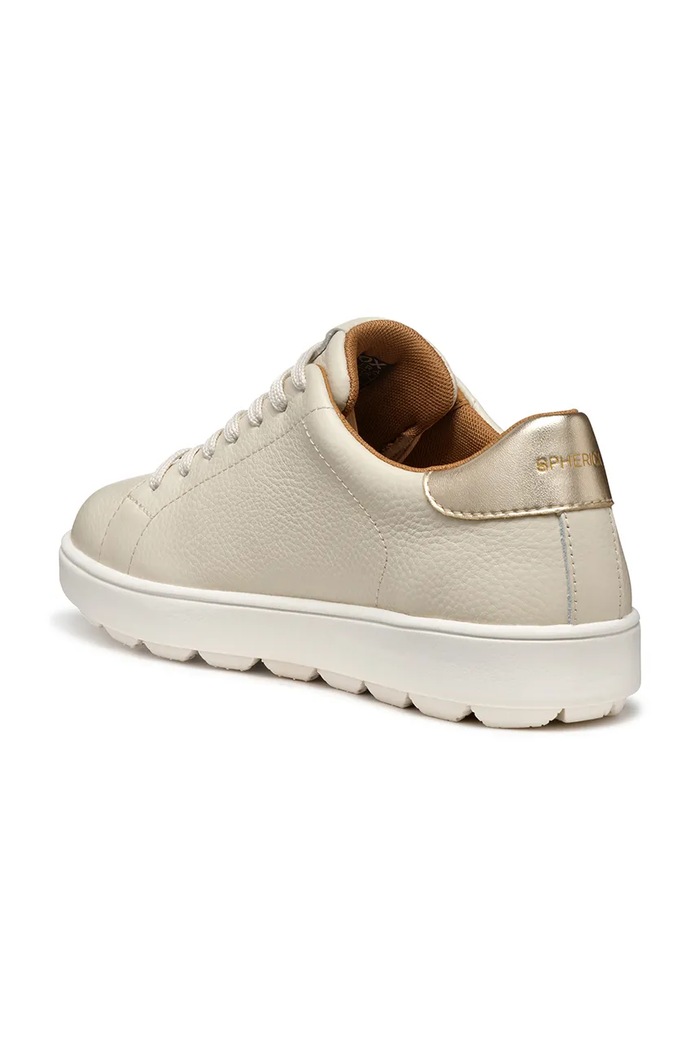 Δερμάτινα sneakers Geox D SPHERICA ECUB-1 μπεζ D55WEB.046BN.C1S2L