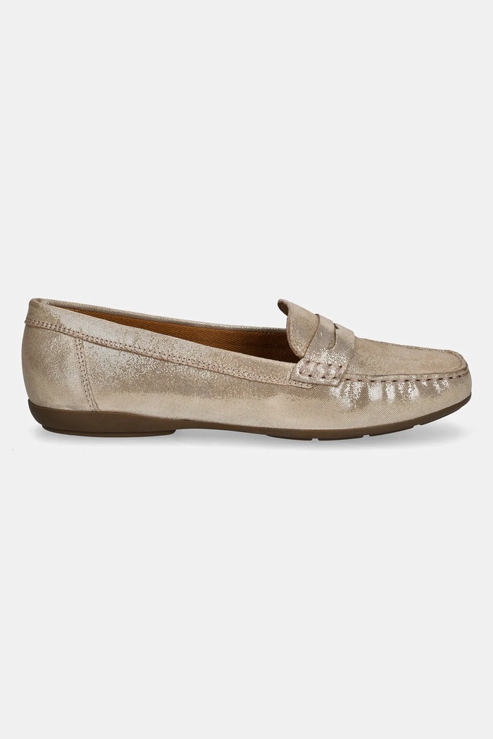 Kožené mokasíny Geox D ANNYTAH MOC D46BMA.000MA.C2012 zlatá SS25