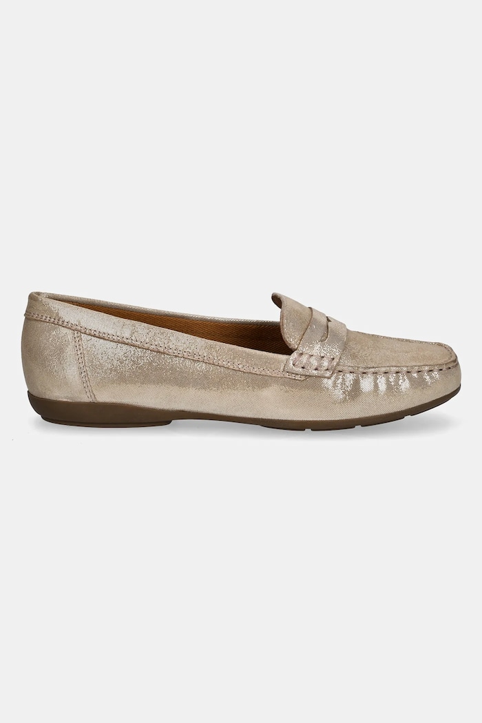 Kožené mokasíny Geox D ANNYTAH MOC D46BMA.000MA.C2012 zlatá SS25