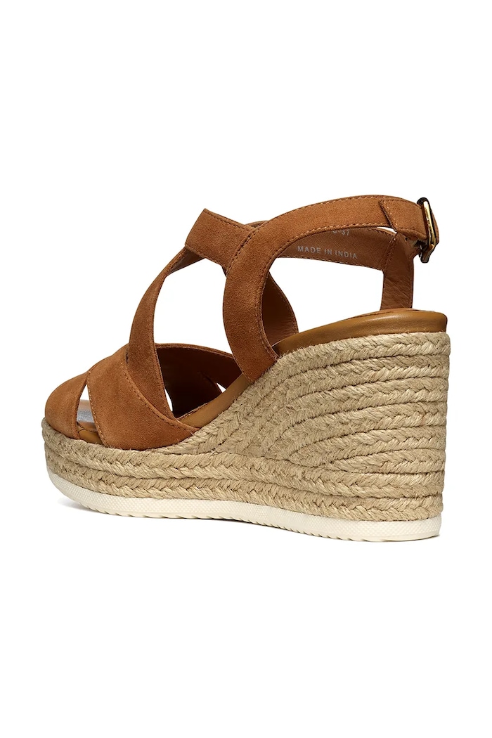 Geox espadrile din piele intoarsa D PONZA maro D35GVC.00021.C6001