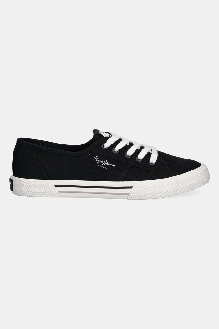 Πάνινα παπούτσια Pepe Jeans BRADY BASIC W PLS31287.999 μαύρο SS25