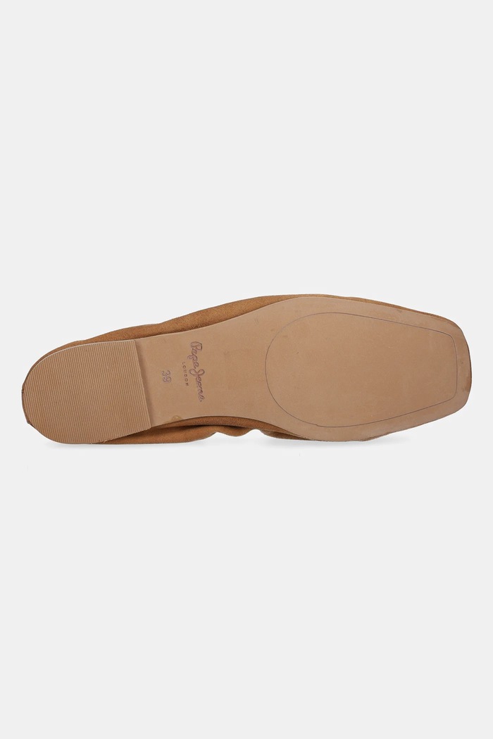 Pepe Jeans velúr balerina POPPY BASIC PLS10430 barna