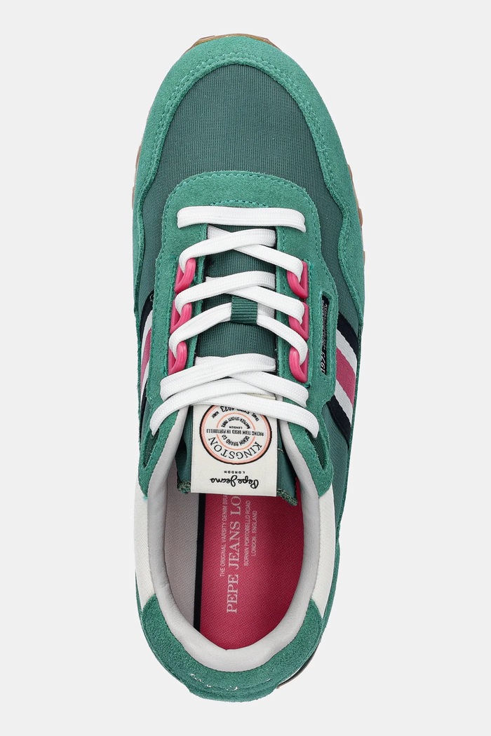 Sneakers Pepe Jeans KINGSTON HERITAGE W πράσινο PLS40033