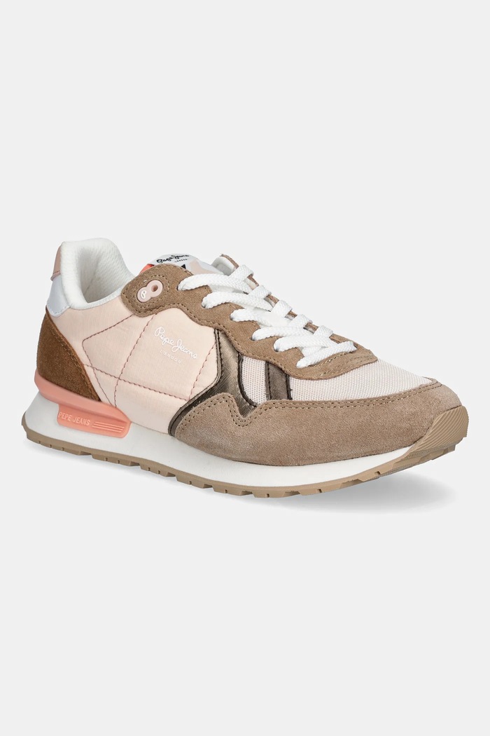 Pepe Jeans sneakers BRIT CAMP W piele întoarsă maro PLS40038