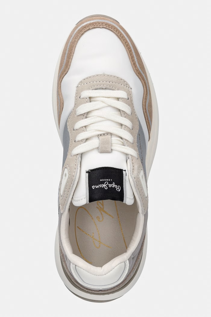 Tenisky Pepe Jeans KIMI GLAM béžová PLS60042
