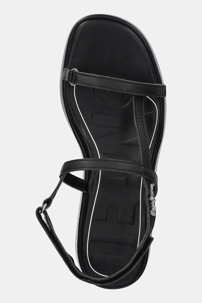 Kožené sandály Pepe Jeans HARU MIX černá PLS90677
