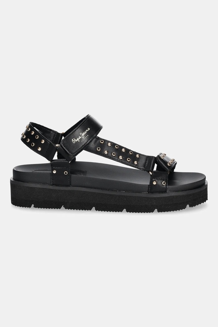 Pepe Jeans sandały POLA METAL PLS90678 czarny SS25