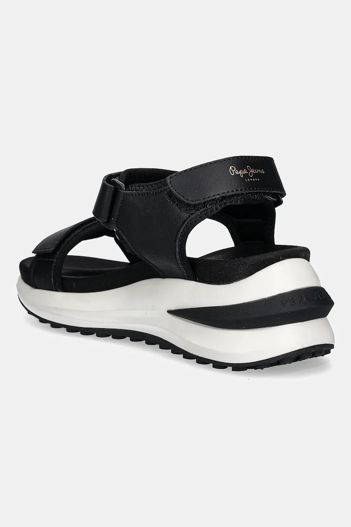Obuv Kožené sandále Pepe Jeans WINSLOVE ACTION PLS90707 čierna