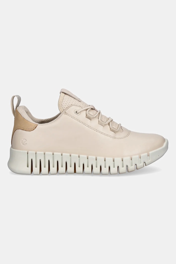Ecco sneakersy skórzane Gruuv Sneaker Lea 218203.60720 beżowy SS26