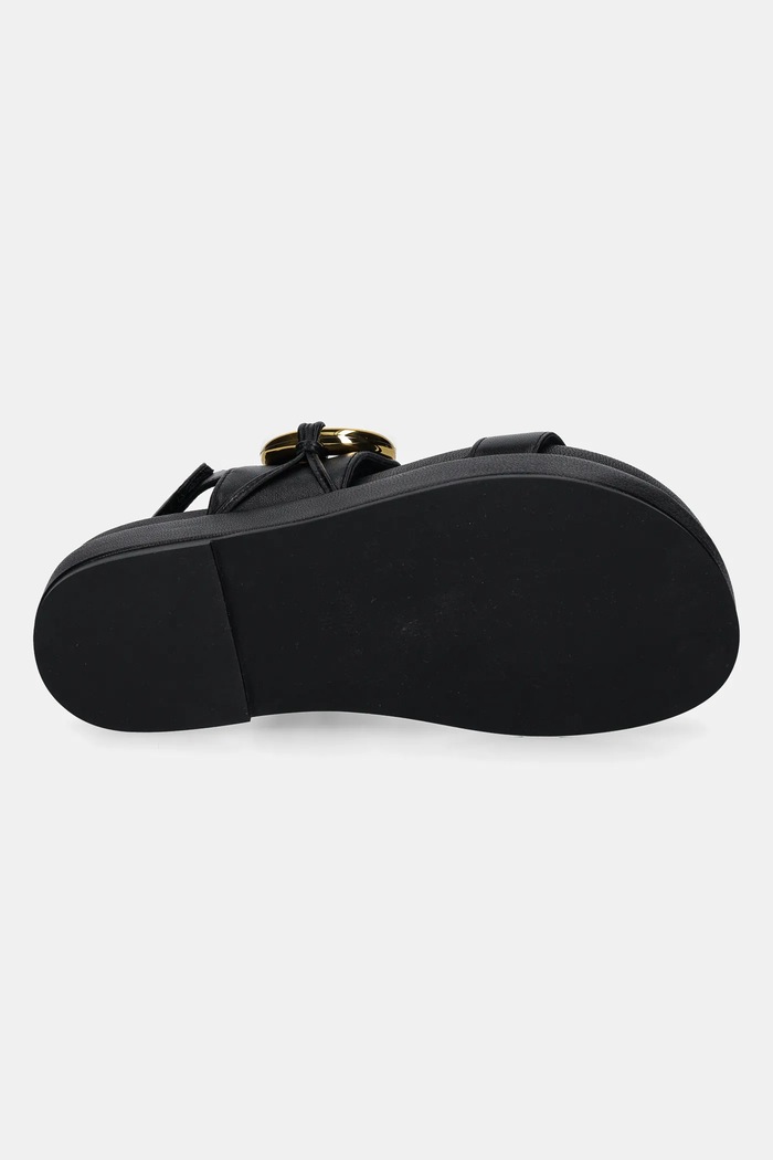 Coccinelle sandały skórzane E4.SGH.18.01.01.001 czarny