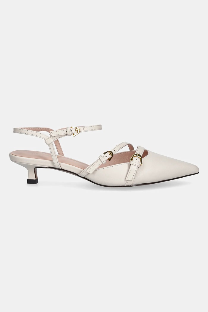 Coccinelle stilettos de piele E4.SRF.21.01.01.H14 bej SS25