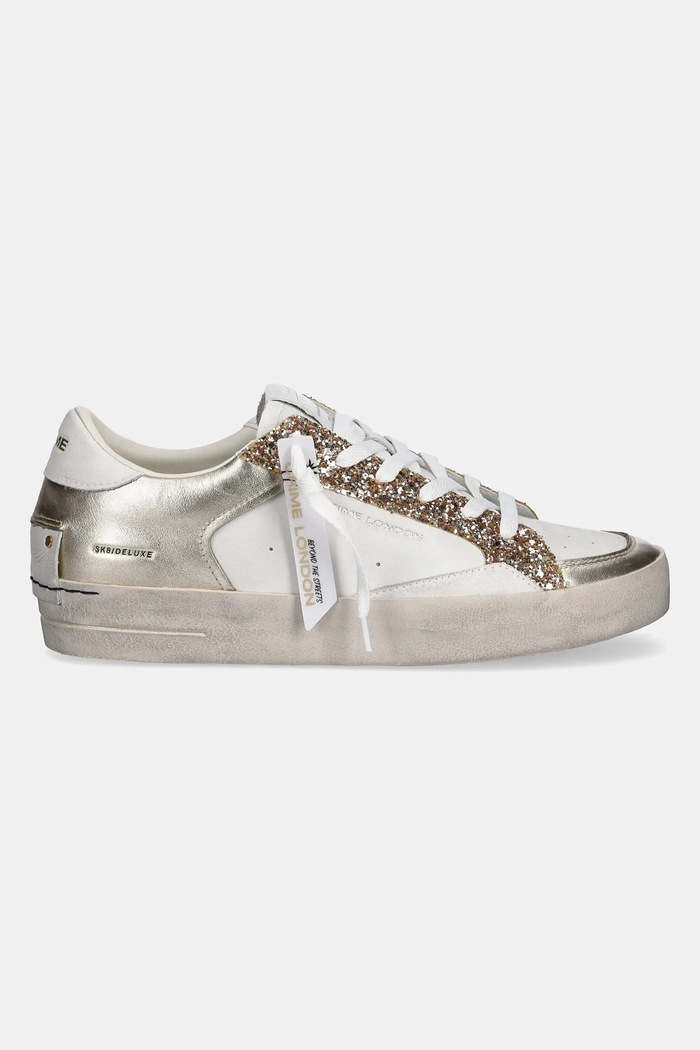 Kožené tenisky Crime London SK8 DELUXE 27107PP6 zlatá SS26