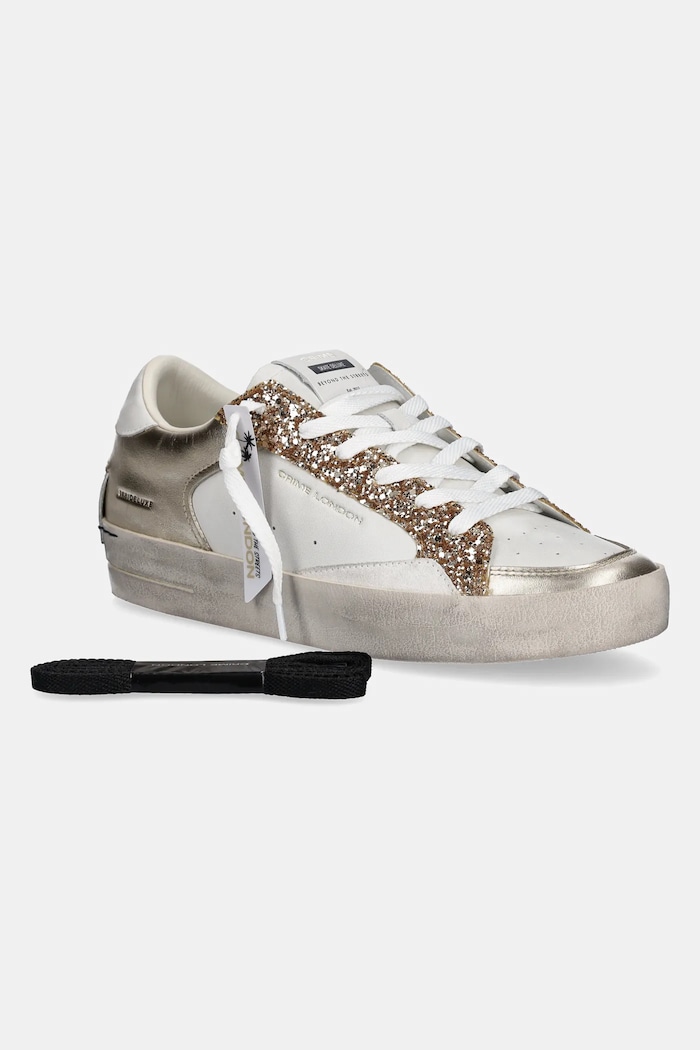 Kožené tenisky Crime London SK8 DELUXE 27107PP6 zlatá