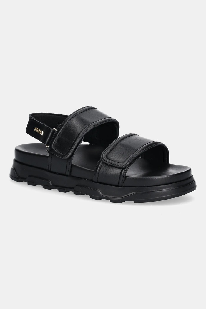 Kožené sandály Furla Sporty Chic Sandal přírodní kůže černá YJ52SPC.Y62000.O6000
