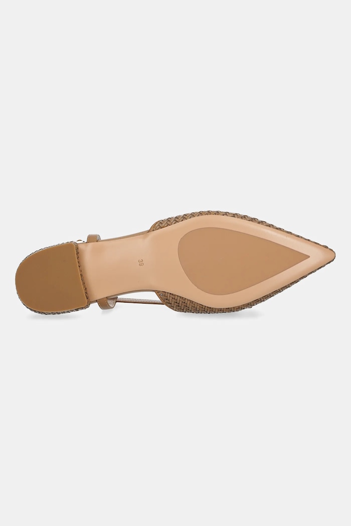 Baleriny Twinset brązowy 251TGT052.00497