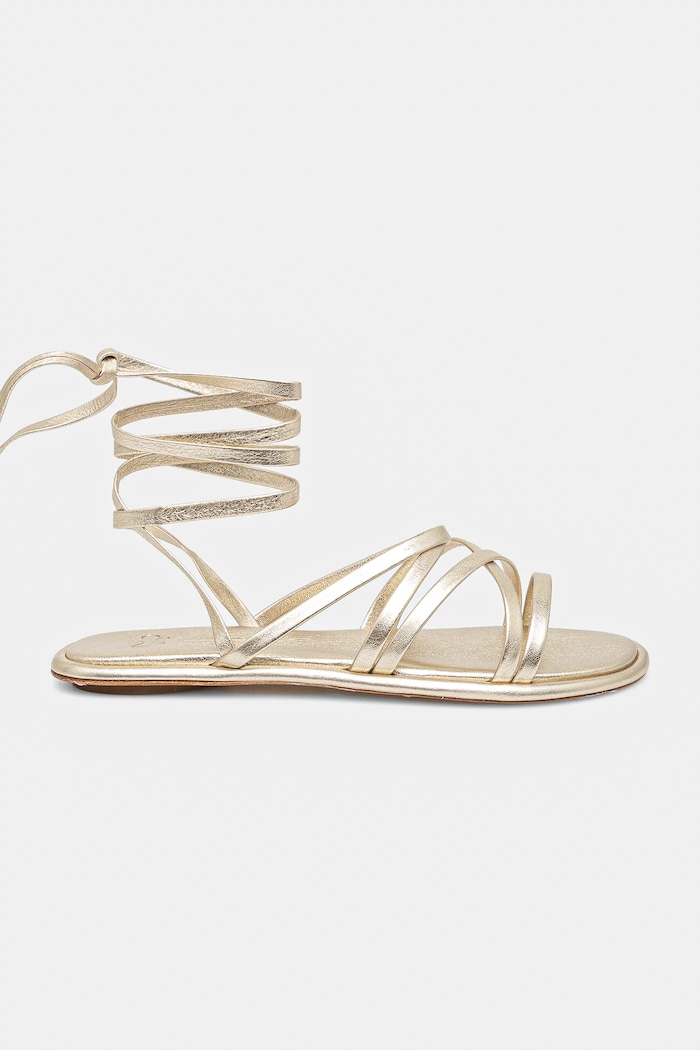 Weekend Max Mara bőr szandál FIABE 2515521095600.GOLD arany SS25